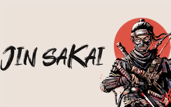 Jin Sakai video game Ghost of Tsushima HD Desktop Wallpaper | Background Image