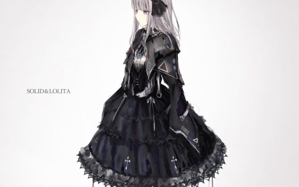 Anime Original Black Dress HD Wallpaper | Background Image