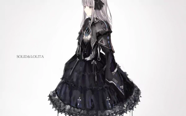 black dress Anime Original HD Desktop Wallpaper | Background Image