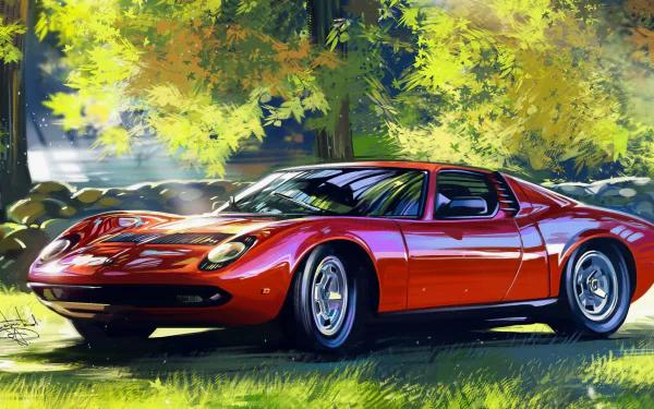 vehicle Lamborghini Miura HD Desktop Wallpaper | Background Image