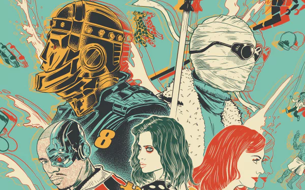 Cyborg (DC Comics) Crazy Jane Elasti-Girl Negative Man Robotman (DC Comics) TV Show Doom Patrol HD Desktop Wallpaper | Background Image