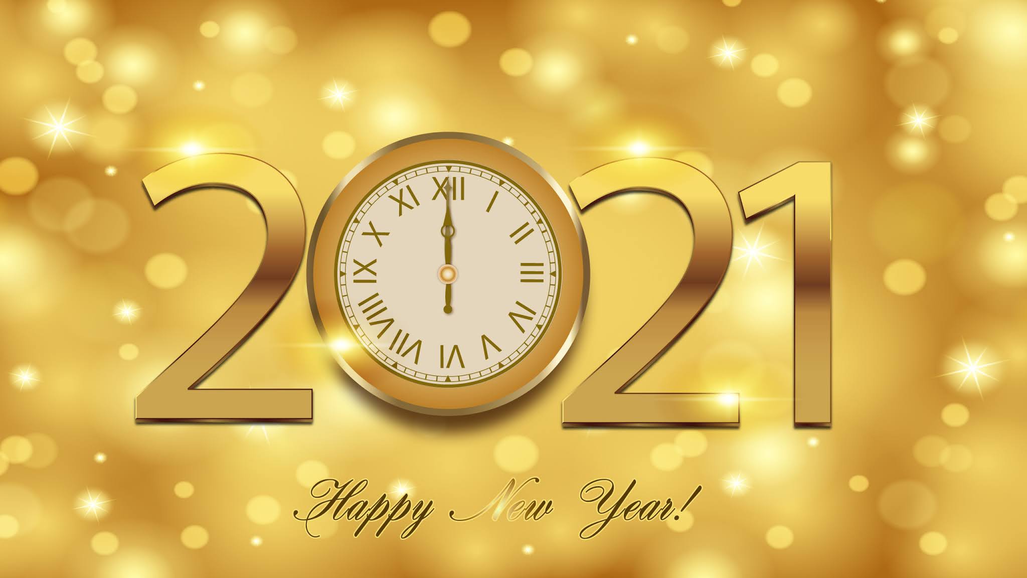 New Year 2021 HD Wallpaper | Background Image | 2048x1152 | ID:1105436