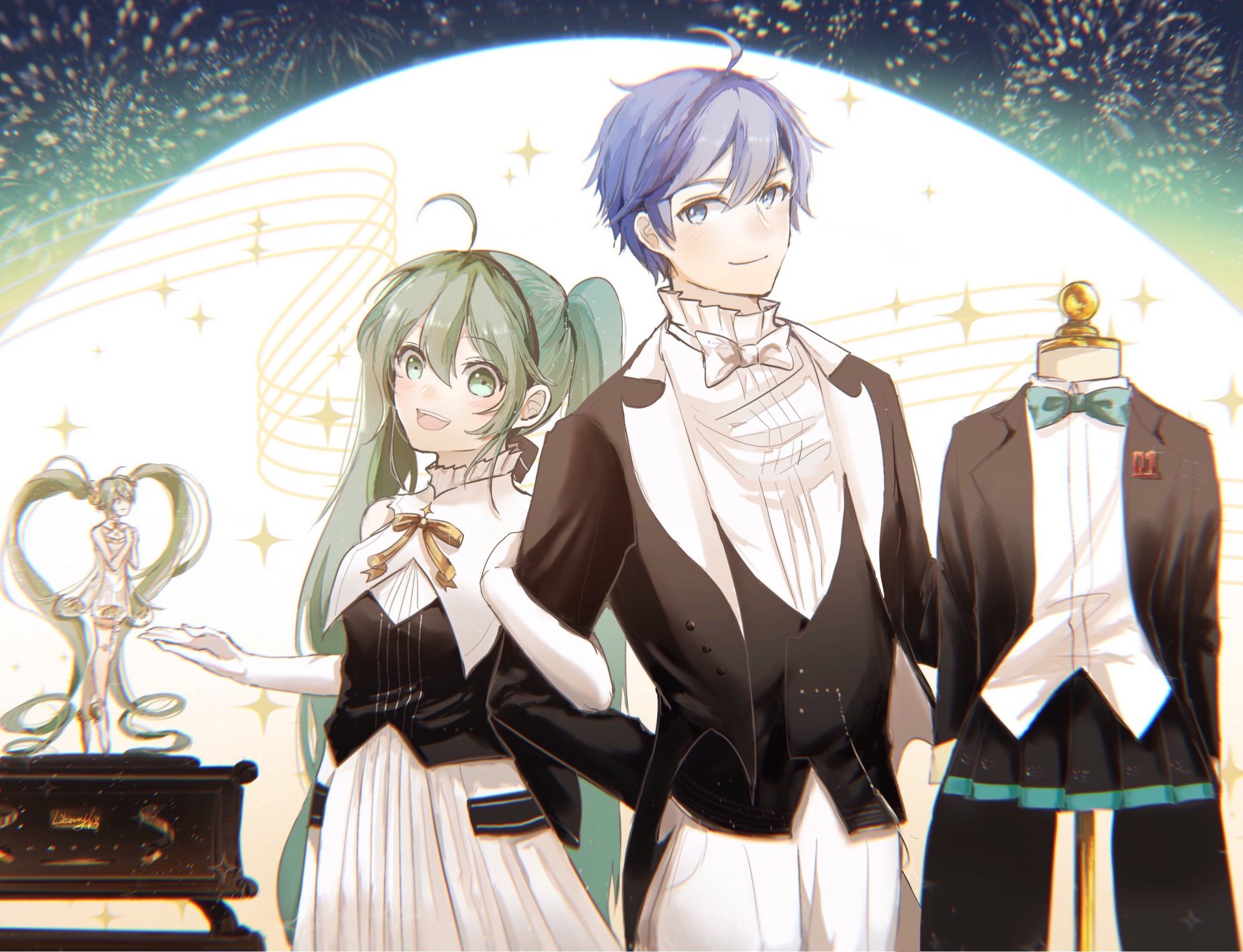 Download Kaito (Vocaloid) Hatsune Miku Anime Vocaloid HD Wallpaper by LibertyP