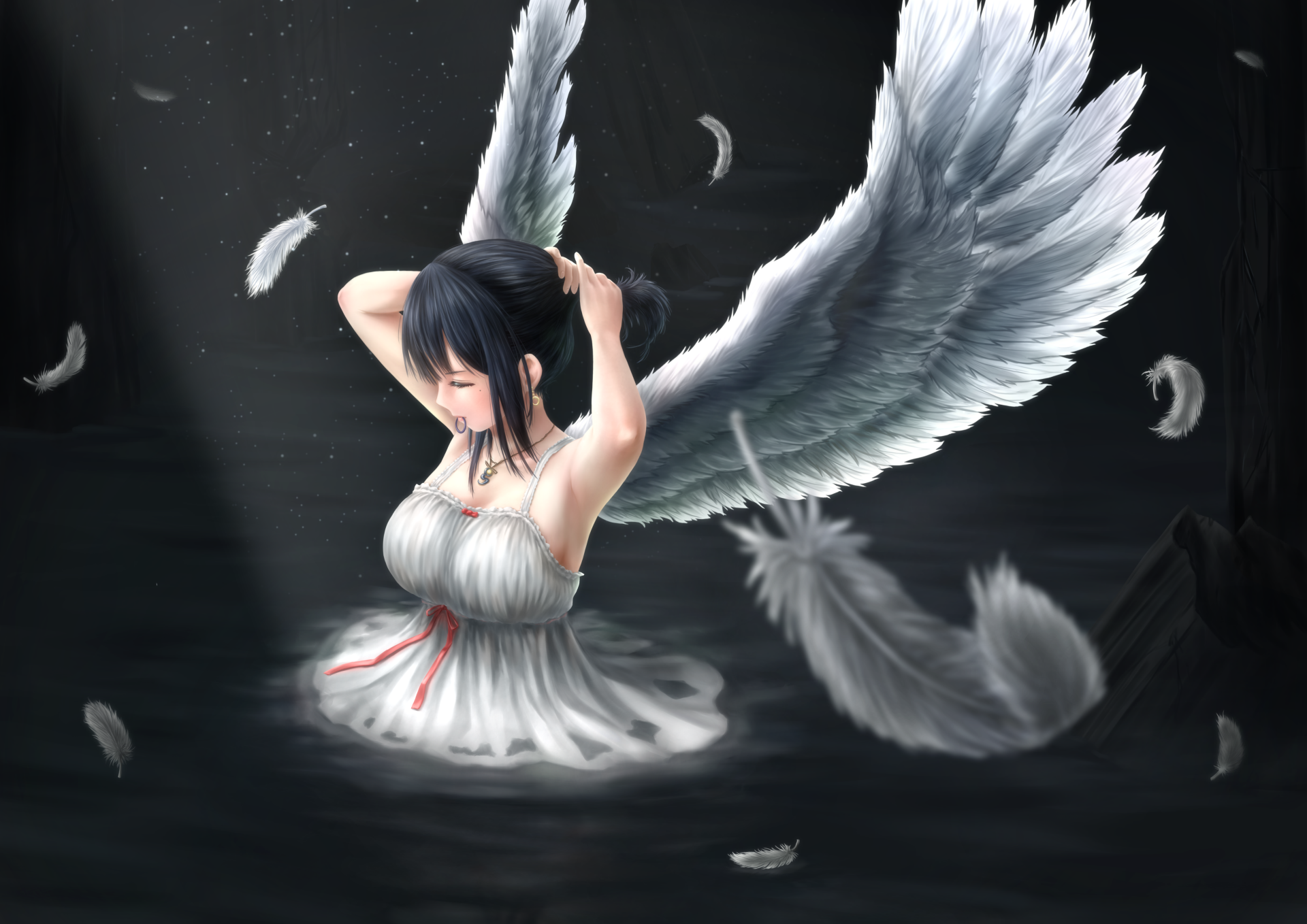 Download Wings Anime Original 4k Ultra HD Wallpaper by ネコＰ（Parsue）