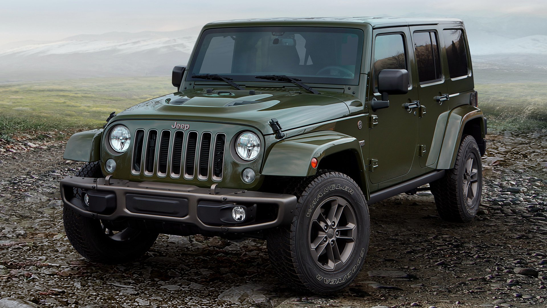 2016 Jeep Wrangler Unlimited 75th Anniversary Hd Wallpaper Background Image 1920x1080