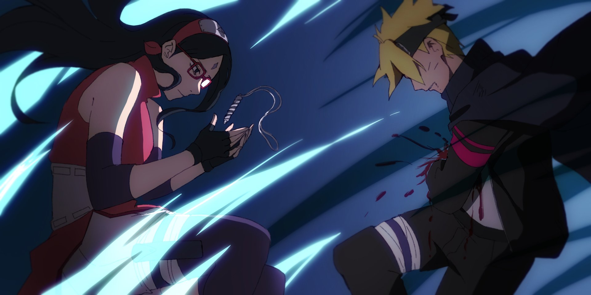 Download Sarada Uchiha Boruto Uzumaki Anime Boruto HD Wallpaper by junebuart