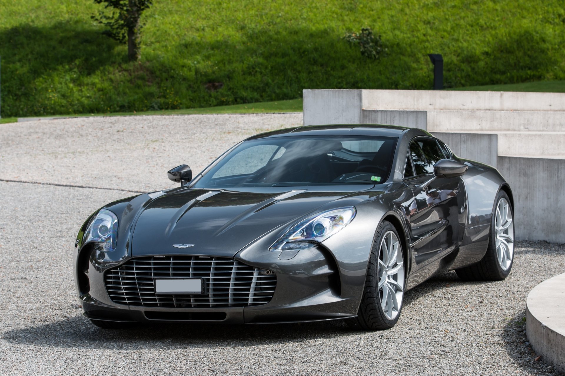 Download Supercar Black Car Aston Martin Car Vehicle Aston Martin One-77 HD Wallpaper