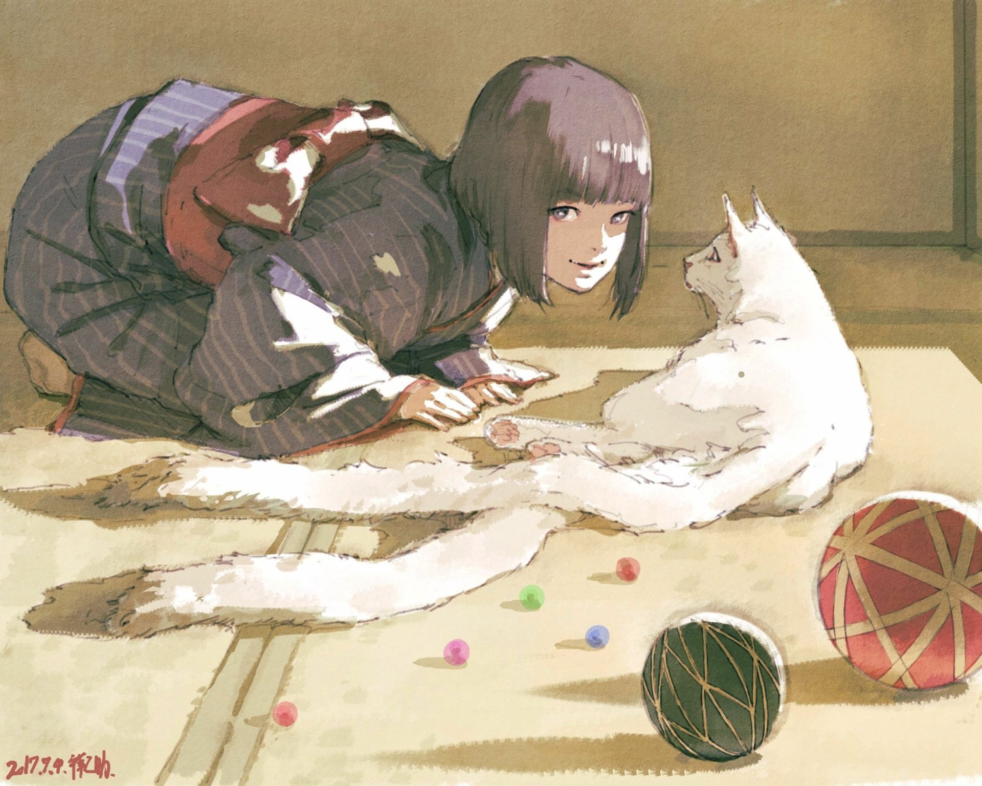 Download Anime Girl Anime Girl HD Wallpaper by 禅之助