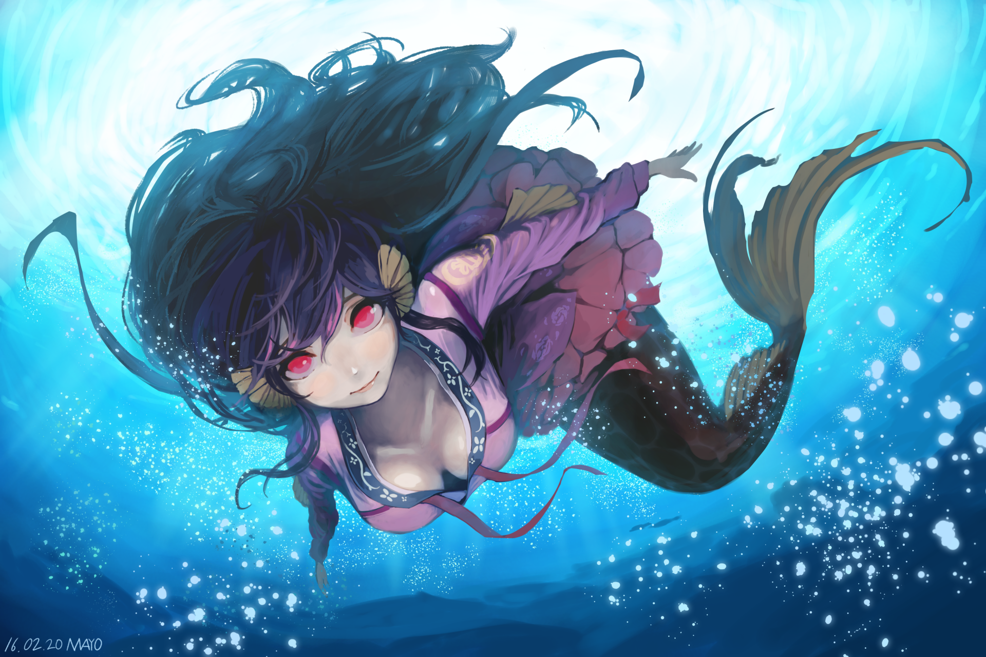 Download Anime Mermaid HD Wallpaper by mayo