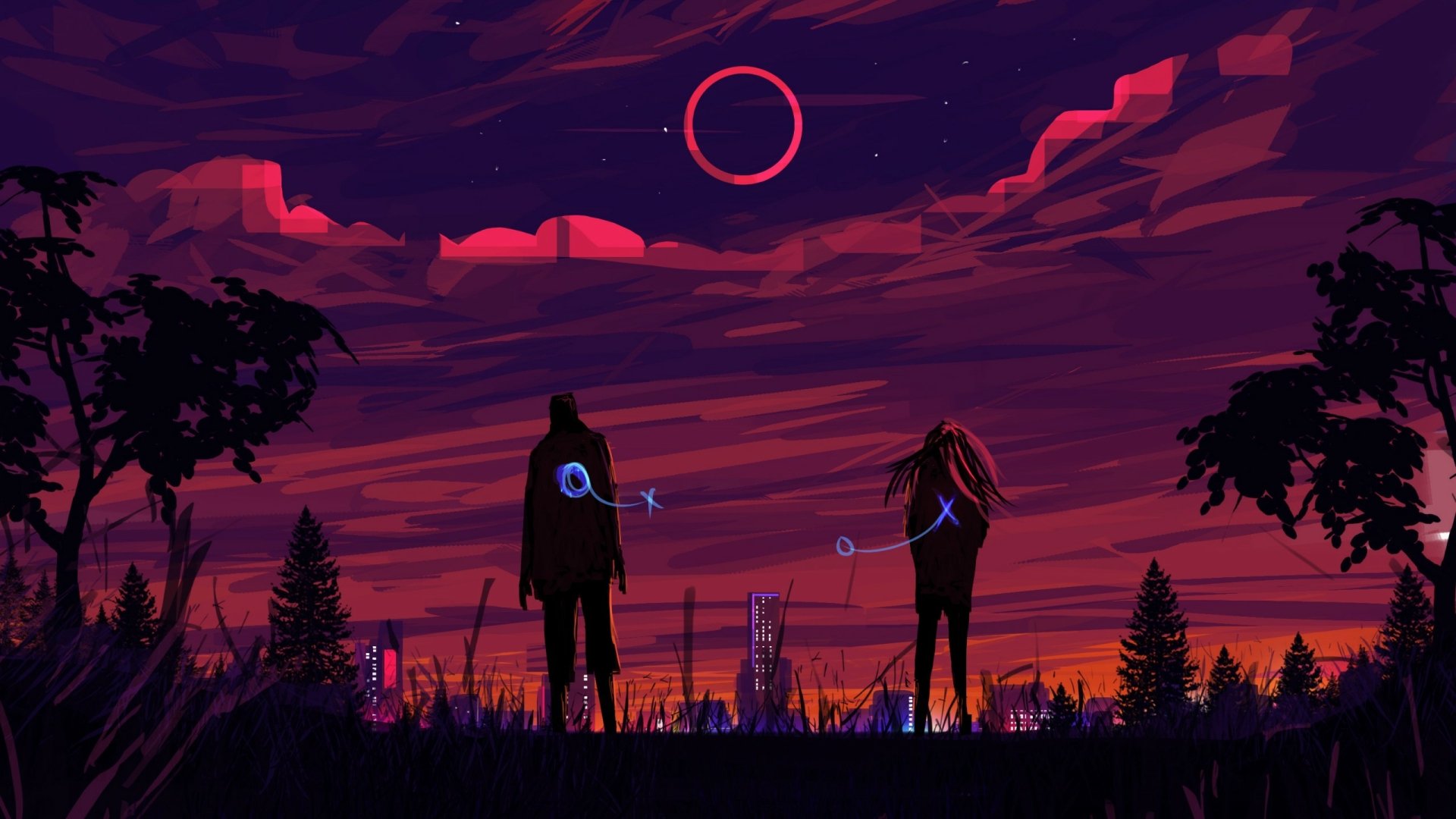 Download Sky Artistic Sunset HD Wallpaper by Muhammad Nafay