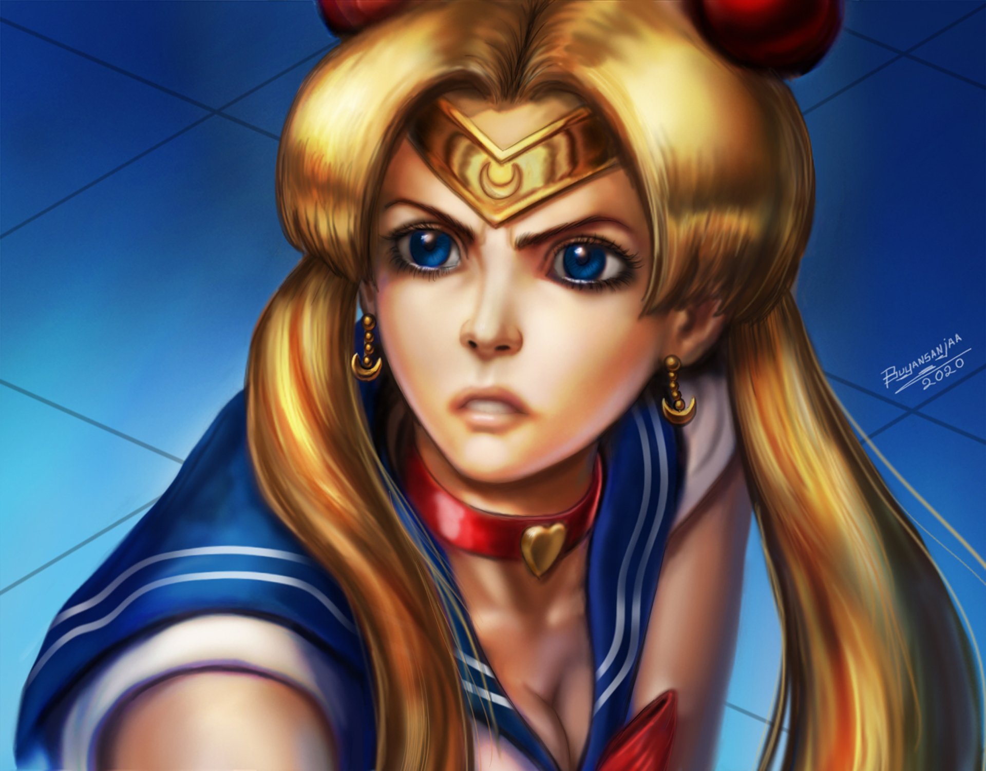 Sailor Moon Redraw Challenge Fan Art by buynsanjaa