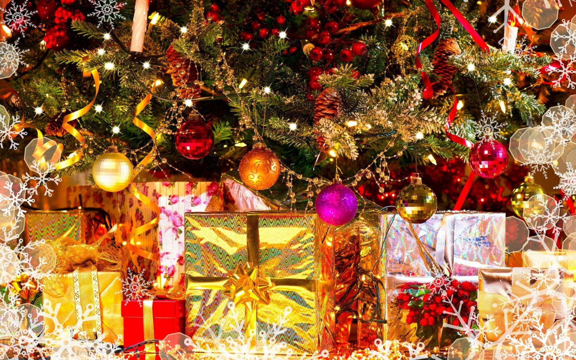 Download Decoration Gift Christmas Tree Holiday Christmas HD Wallpaper