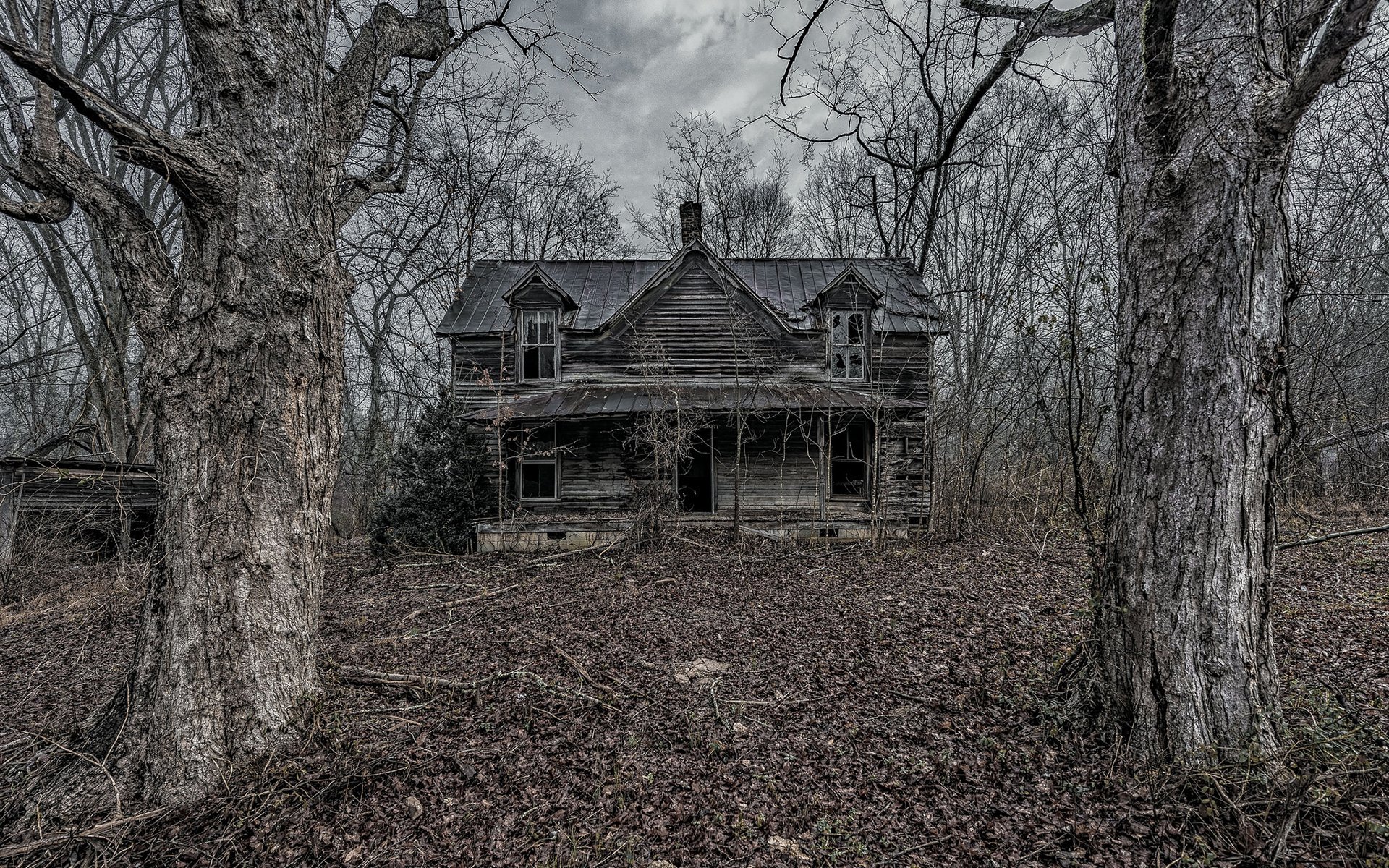 Download Abandoned Ruin Man Made House HD Wallpaper