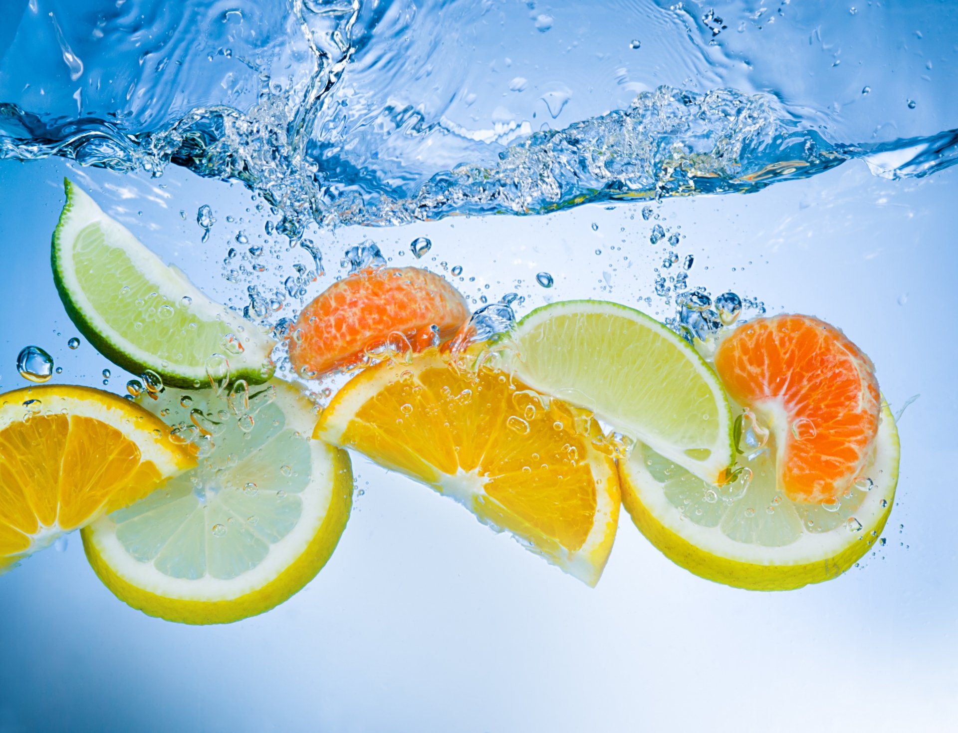 Download Lime Mandarin Lemon Water Food Fruit 4k Ultra HD Wallpaper