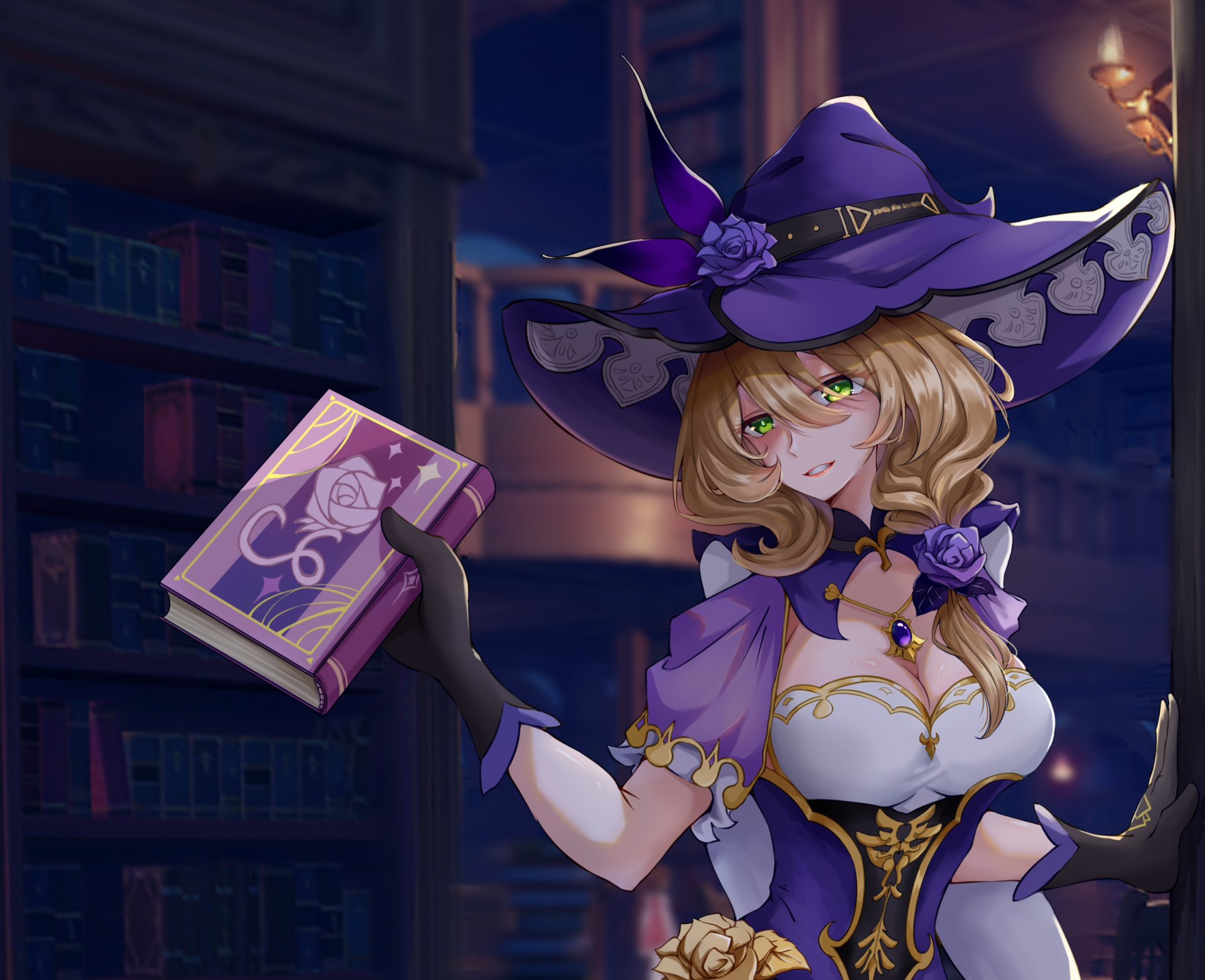 Download Lisa (Genshin Impact) Video Game Genshin Impact HD Wallpaper by 萌新画渣