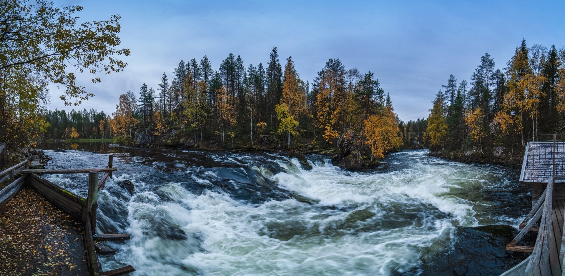 Download River Forest Finland Photography Fall HD Wallpaper