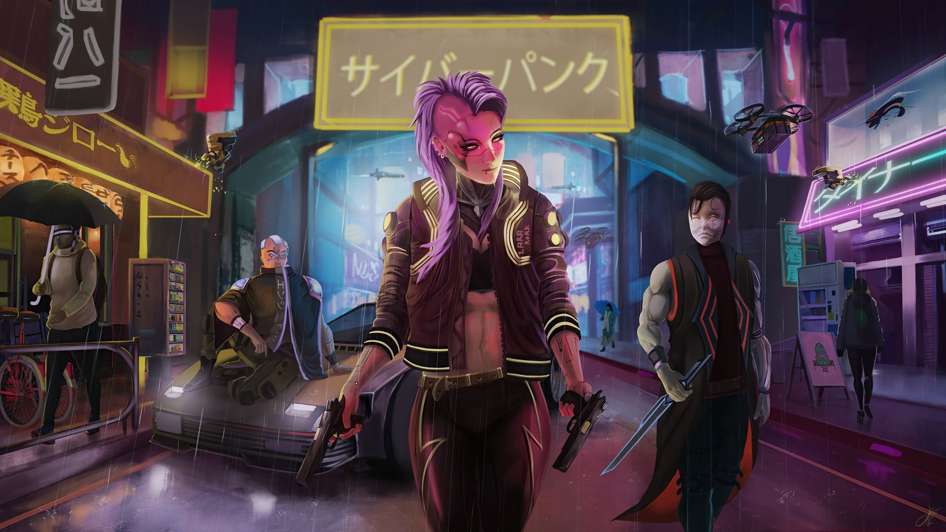 Video Game Cyberpunk 2077 HD Wallpaper by Gino77