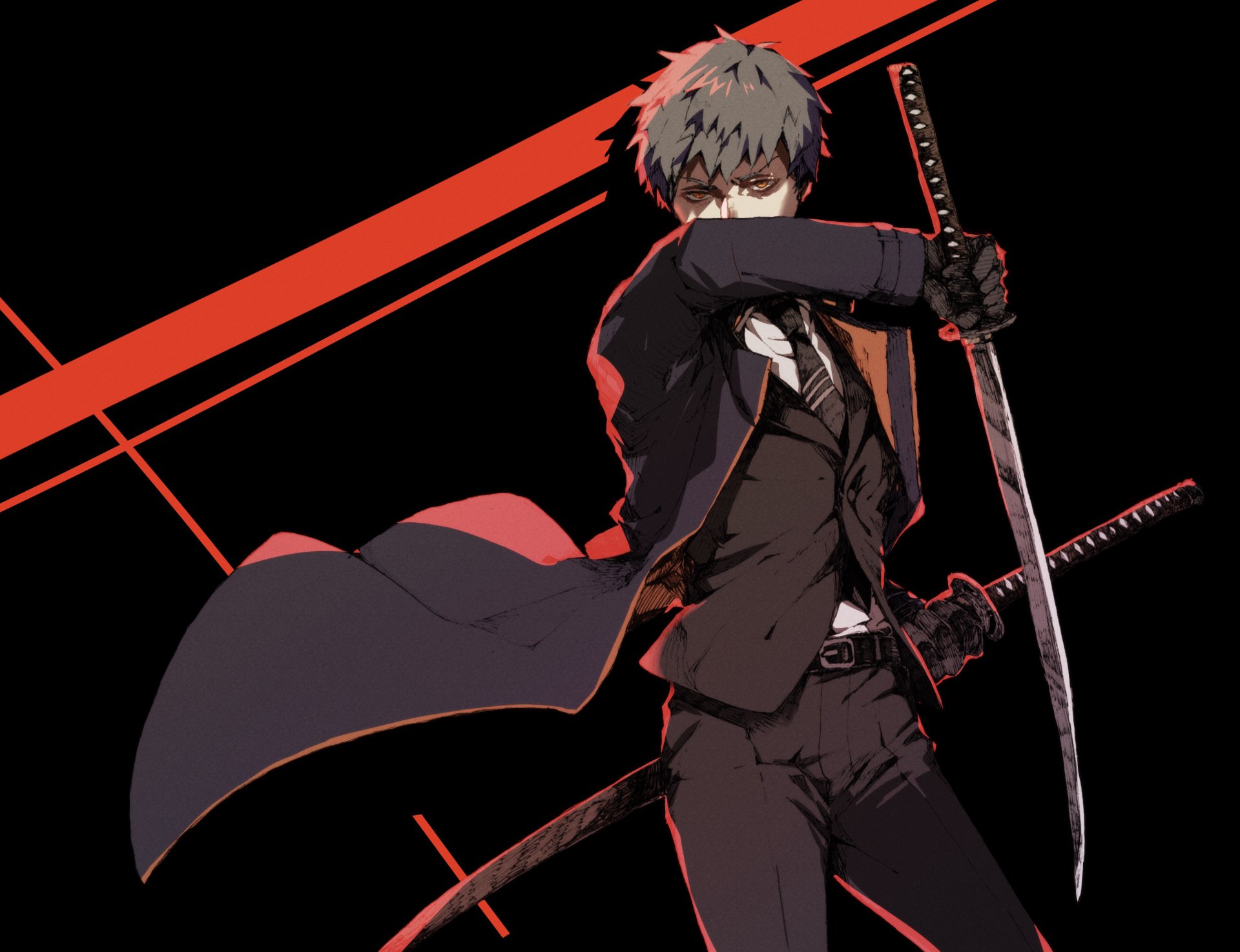 Download Saitou Hajime Anime Fate/Grand Order HD Wallpaper by なすび