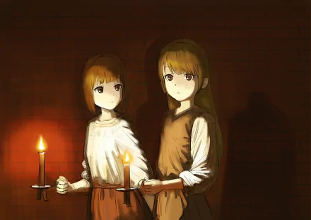 Anime Original candle HD Desktop Wallpaper | Background Image