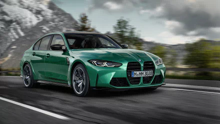 green car car BMW BMW M3 vehicle BMW M3 Competition HD Desktop Wallpaper | Background Image