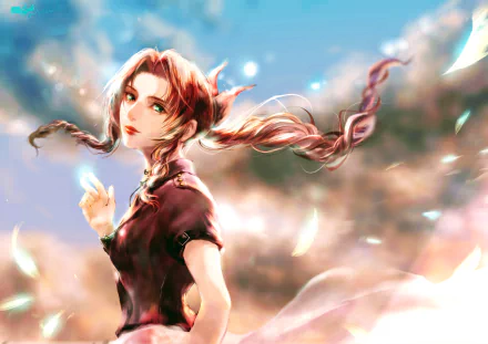 Aerith Gainsborough video game Final Fantasy VII Remake HD Desktop Wallpaper | Background Image