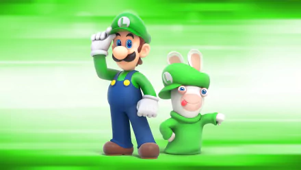  Luigi and Rabbid Luigi