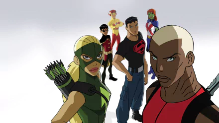 M'gann M'orzz Young Justice (TV Show) Conner Kent Superboy Wally West Kid Flash Dick Grayson Robin (DC Comics) Miss Martian Artemis Crock Kaldur'ahm Aqualad (DC Comics) TV Show Young Justice HD Desktop Wallpaper | Background Image