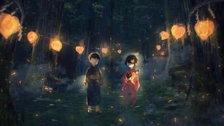 night Anime child anime night HD Desktop Wallpaper | Background Image