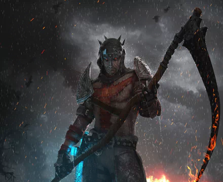 warrior scythe dante's inferno video game HD Desktop Wallpaper | Background Image