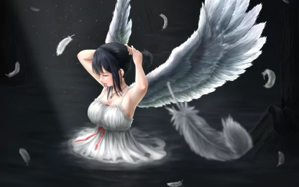 wings Anime Original HD Desktop Wallpaper | Background Image