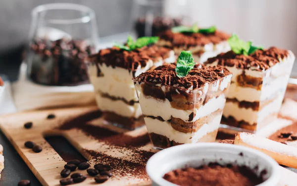 tiramisu pastry food dessert HD Desktop Wallpaper | Background Image
