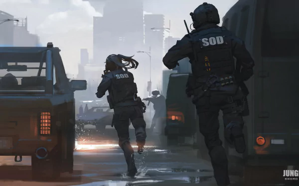 Anime police HD Desktop Wallpaper | Background Image