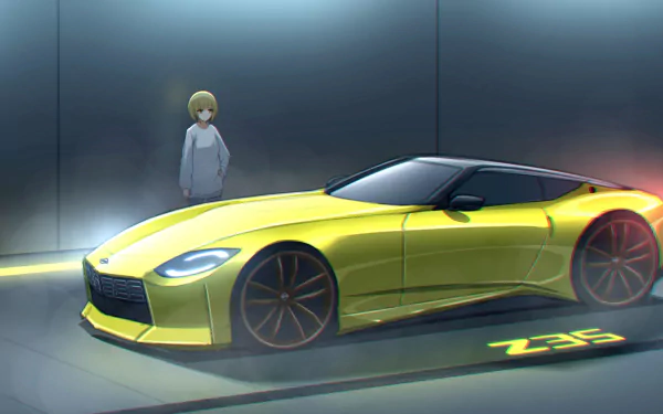 Anime car anime car HD Desktop Wallpaper | Background Image