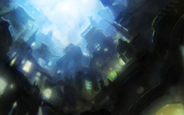 Anime city anime city HD Desktop Wallpaper | Background Image