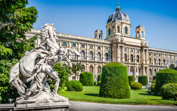 sculpture park architecture palace Vienna Austria man made museum HD Desktop Wallpaper | Background Image