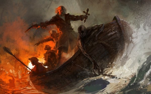 Fantasy Pirate Boat HD Wallpaper | Background Image