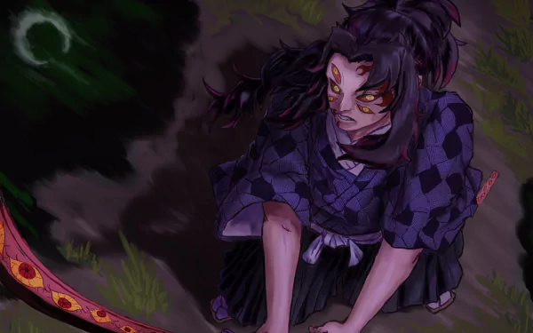 Kokushibo (Demon Slayer) Anime Demon Slayer: Kimetsu no Yaiba HD Desktop Wallpaper | Background Image