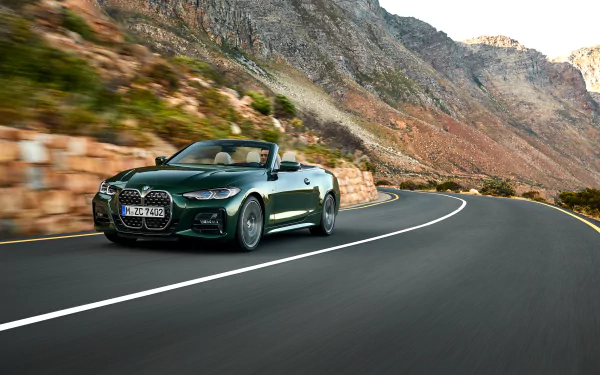 cabriolet green car car BMW vehicle BMW 4 Series HD Desktop Wallpaper | Background Image