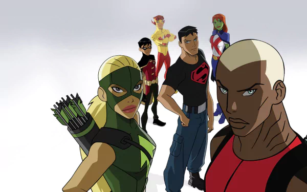 M'gann M'orzz Young Justice (TV Show) Conner Kent Superboy Wally West Kid Flash Dick Grayson Robin (DC Comics) Miss Martian Artemis Crock Kaldur'ahm Aqualad (DC Comics) TV Show Young Justice HD Desktop Wallpaper | Background Image