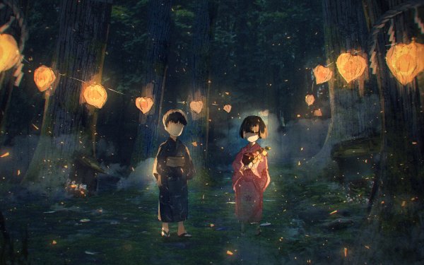 Anime Child Night HD Wallpaper | Background Image