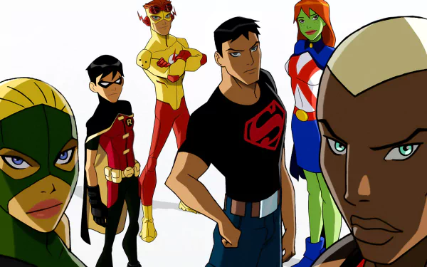 Conner Kent Superboy Wally West Kid Flash Miss Martian Artemis Crock Dick Grayson Robin (DC Comics) Kaldur'ahm Aqualad (DC Comics) TV Show Young Justice HD Desktop Wallpaper | Background Image