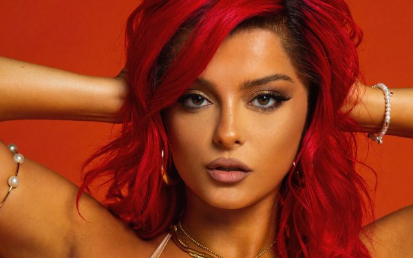 Music Bebe Rexha Singers Singer American Red Hair Face HD Wallpaper | Background Image