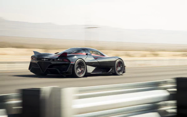supercar black car car vehicle SSC Tuatara HD Desktop Wallpaper | Background Image