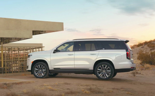 white car SUV car Cadillac vehicle Cadillac Escalade HD Desktop Wallpaper | Background Image