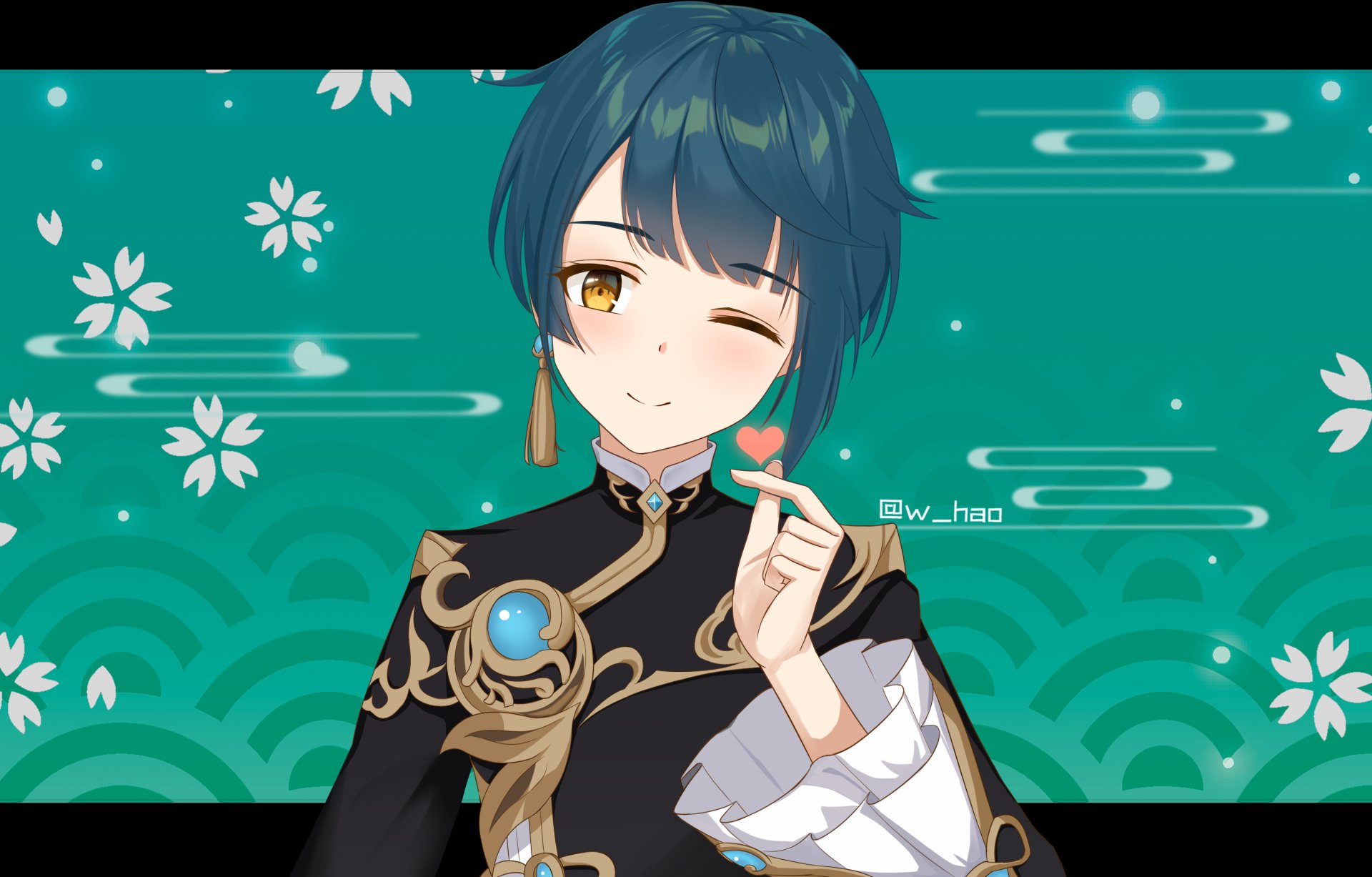 Download Xingqiu (Genshin Impact) Video Game Genshin Impact HD Wallpaper by w_hao