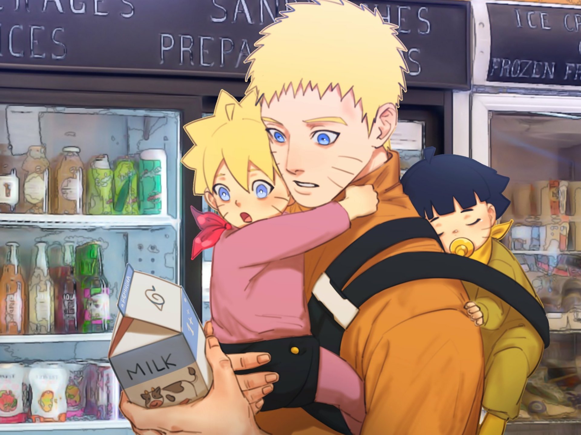 Download Milk Blonde Himawari Uzumaki Boruto Uzumaki Naruto Uzumaki Anime Boruto HD Wallpaper by behindxa