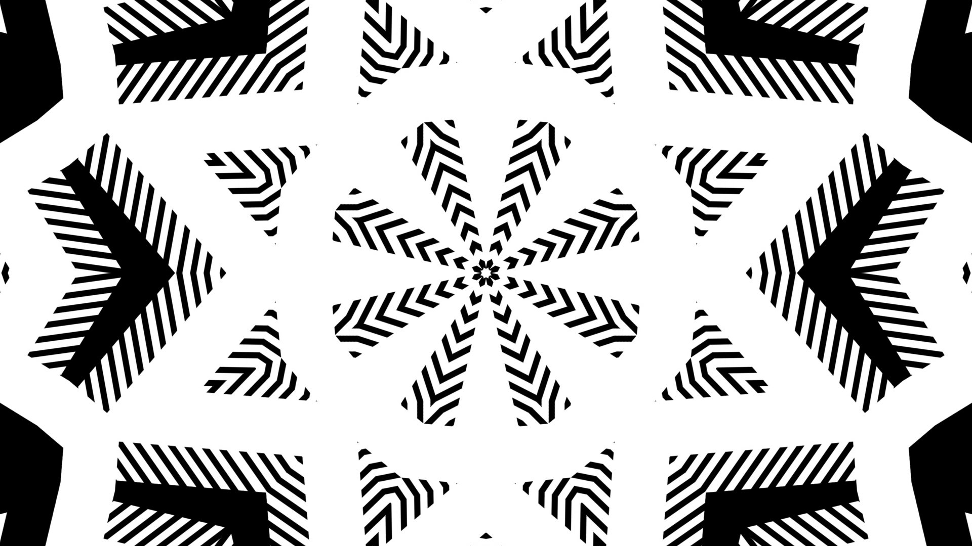 Black n white kaleidoscope by Mimosa