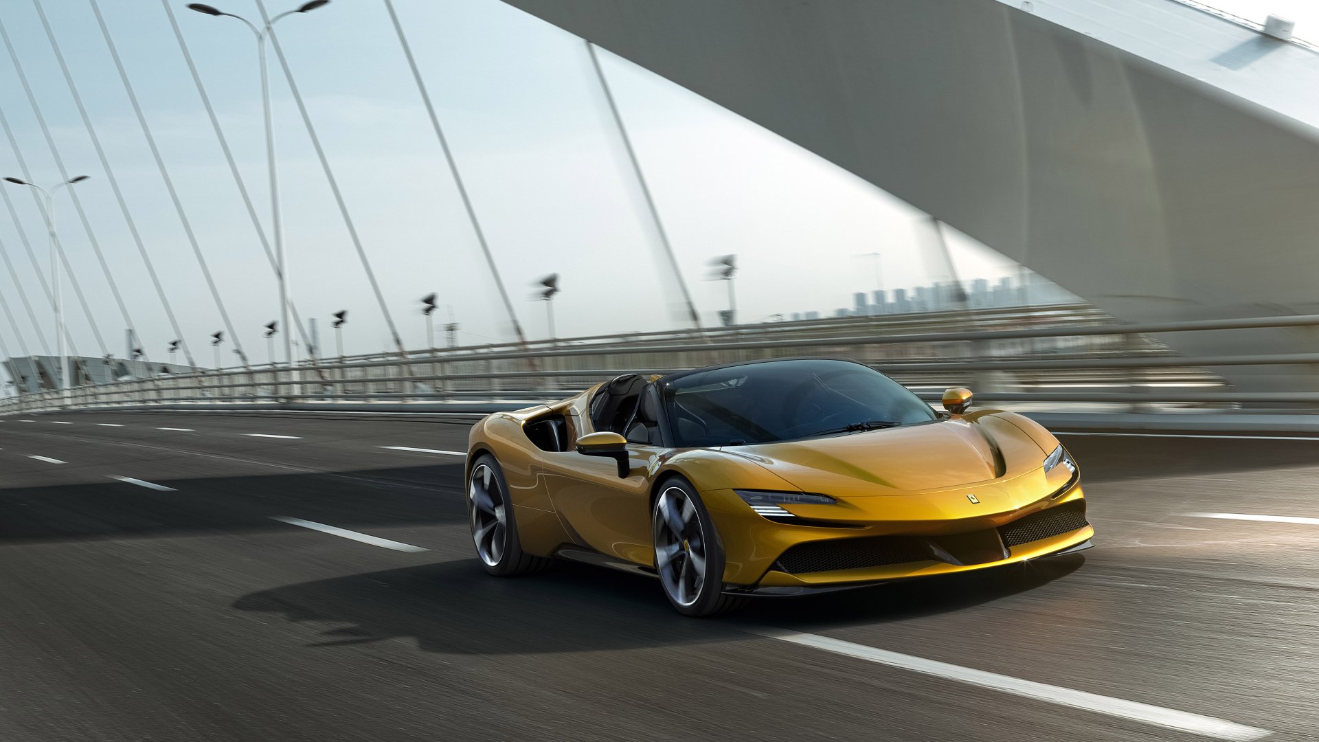 Download Supercar Car Ferrari Vehicle Ferrari SF90 Spider 4k Ultra HD Wallpaper