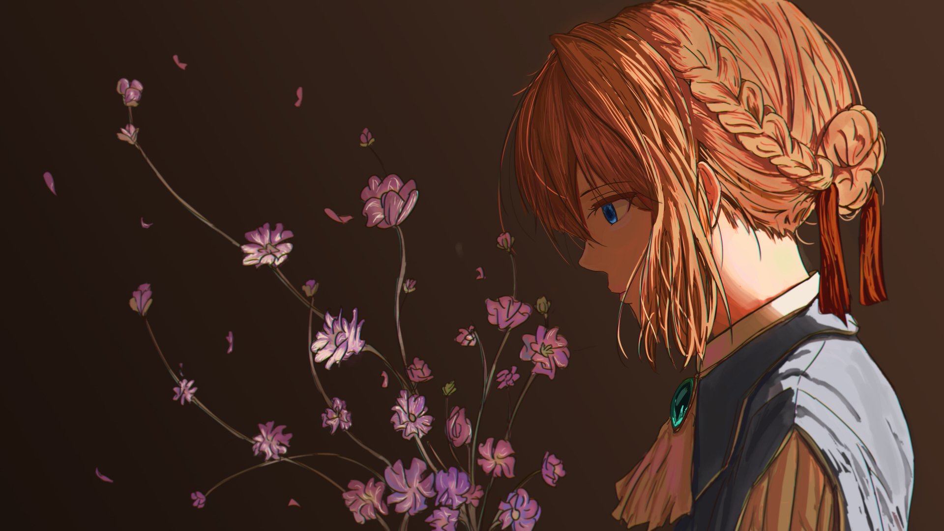 Download Blue Eyes Blonde Violet Evergarden Character Violet Evergarden Anime 4k Ultra Hd 