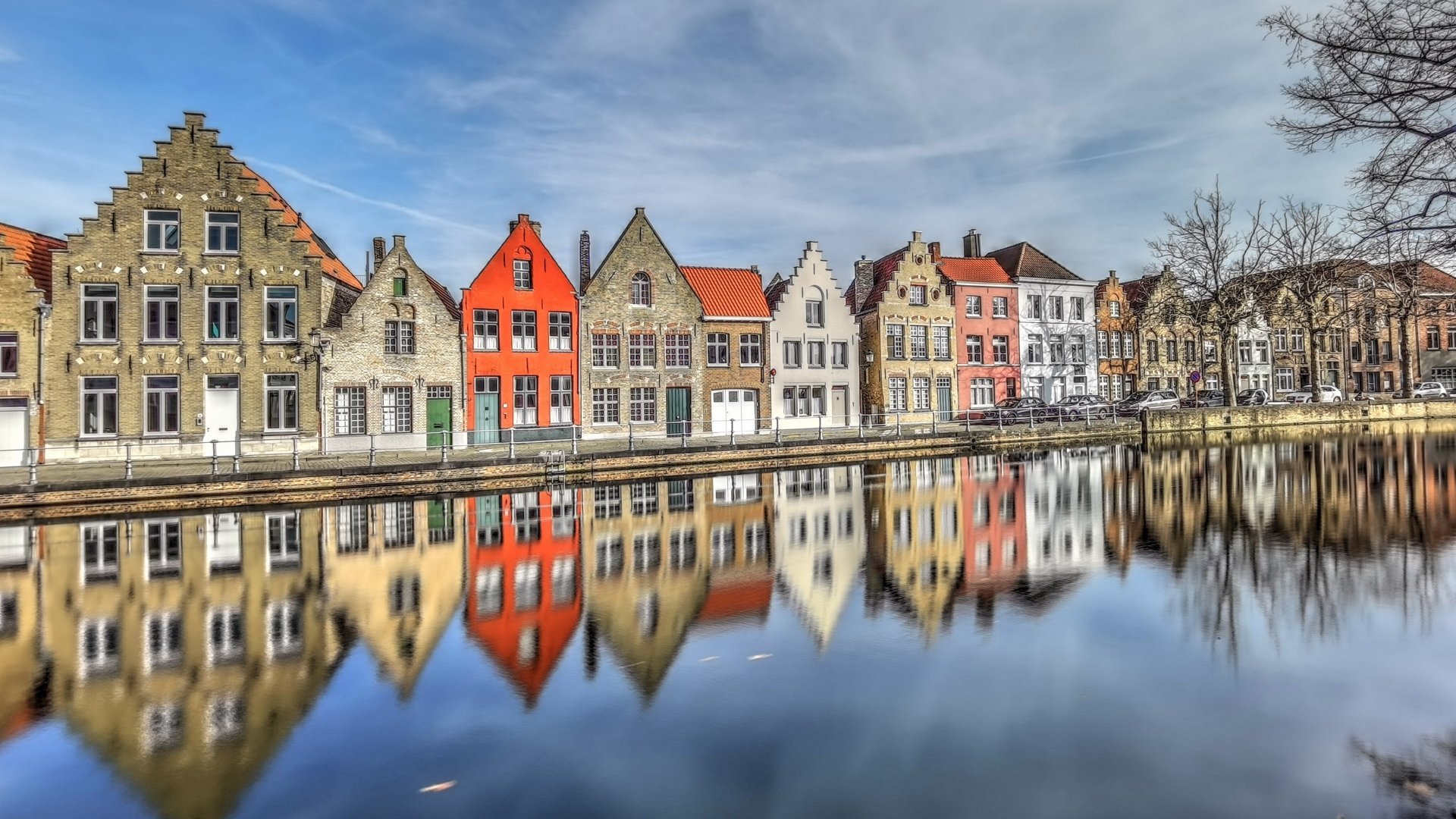 Download Reflection Flanders Man Made Bruges 4k Ultra HD Wallpaper